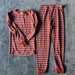 Hanna Andersson Red and Blue Striped Pajama Set
